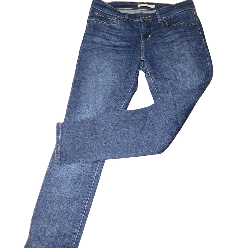 Levi's Classic Blue 711 Skinny Fit Women's Mid-rise Jeans Size 27